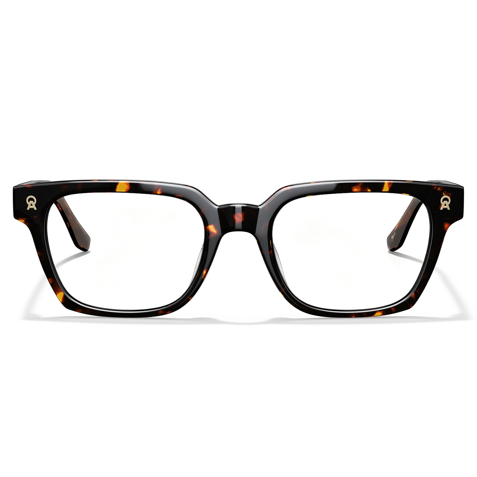 Tortoise Acetate Eyeglasses Italian Designer Frames CARFIA Eyewear front