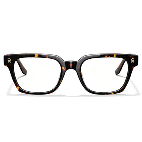 Tortoise Acetate Eyeglasses Italian Designer Frames CARFIA Eyewear front