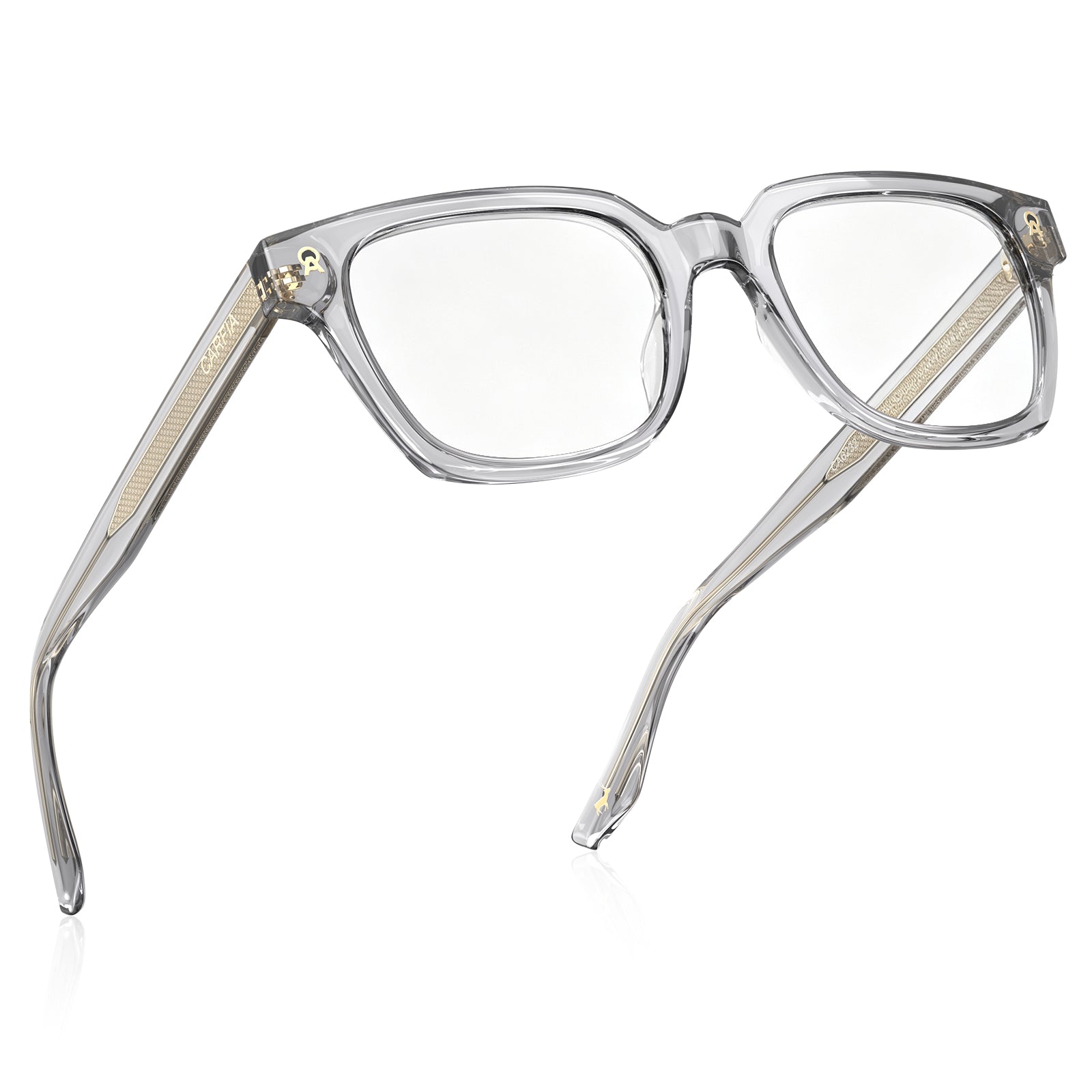 CARFIA Camet Rectangular Eyeglasses Italian-Designed Clear Acetate Frames for men fly