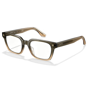 CARFIA Camet Rectangular Eyeglasses Italian-Designed Striped Acetate Frames angle
