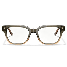 CARFIA Camet Rectangular Eyeglasses Italian-Designed Striped Acetate Frames front