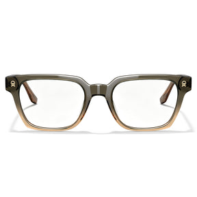 CARFIA Camet Rectangular Eyeglasses Italian-Designed Striped Acetate Frames front