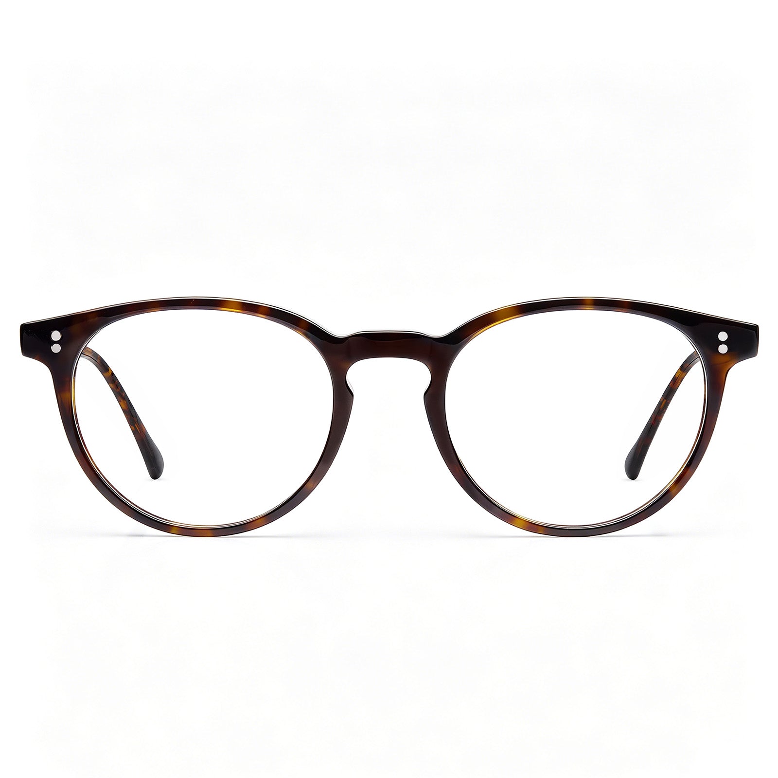 CARFIA Finco FC03 – Crystal Clear Acetate Eyeglasses Italian-Inspired tortoise glassees front