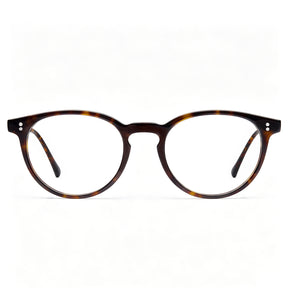 CARFIA Finco FC03 – Crystal Clear Acetate Eyeglasses Italian-Inspired tortoise glassees front