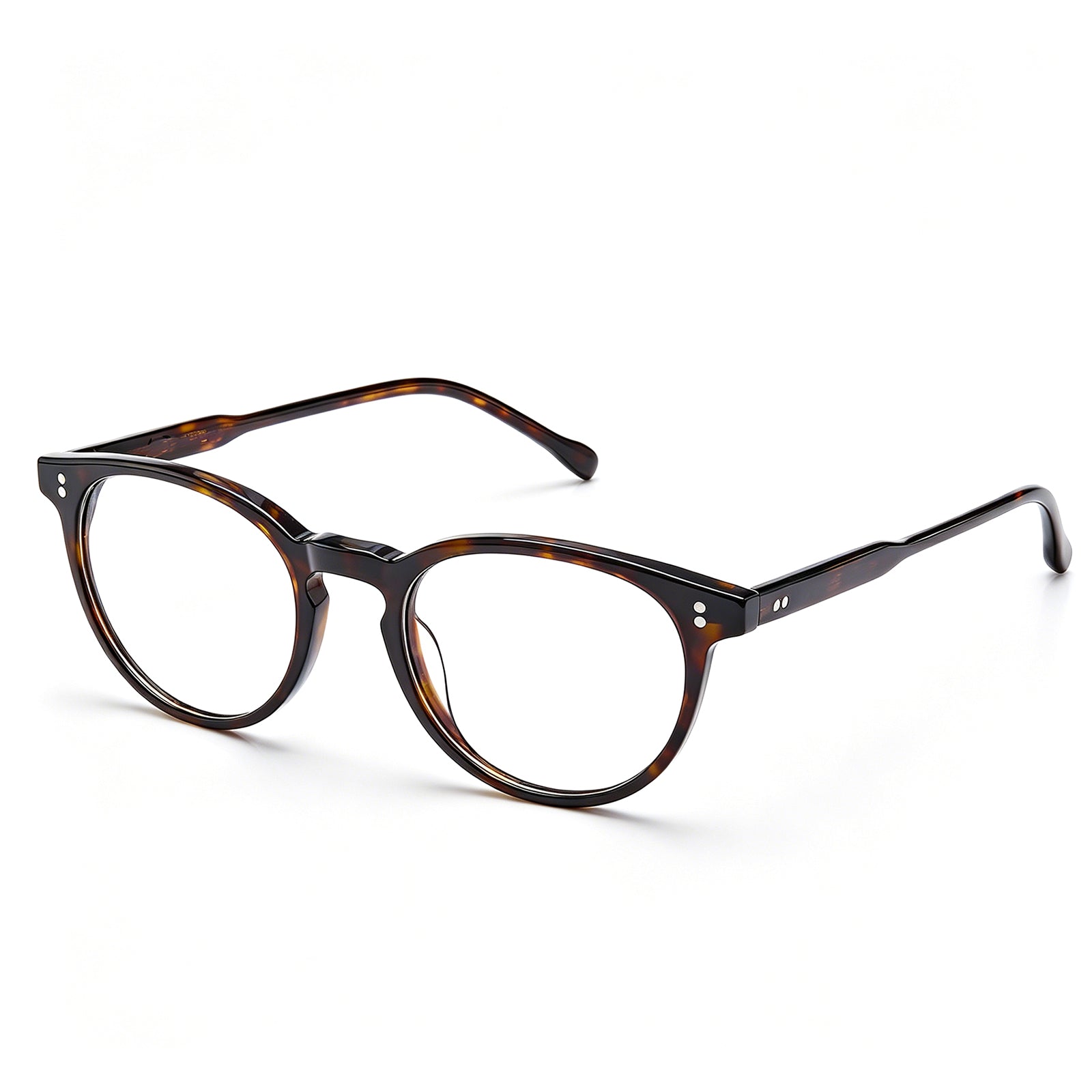 CARFIA Finco FC03 – Crystal Clear Acetate Eyeglasses Italian-Inspired tortoise glassees angle