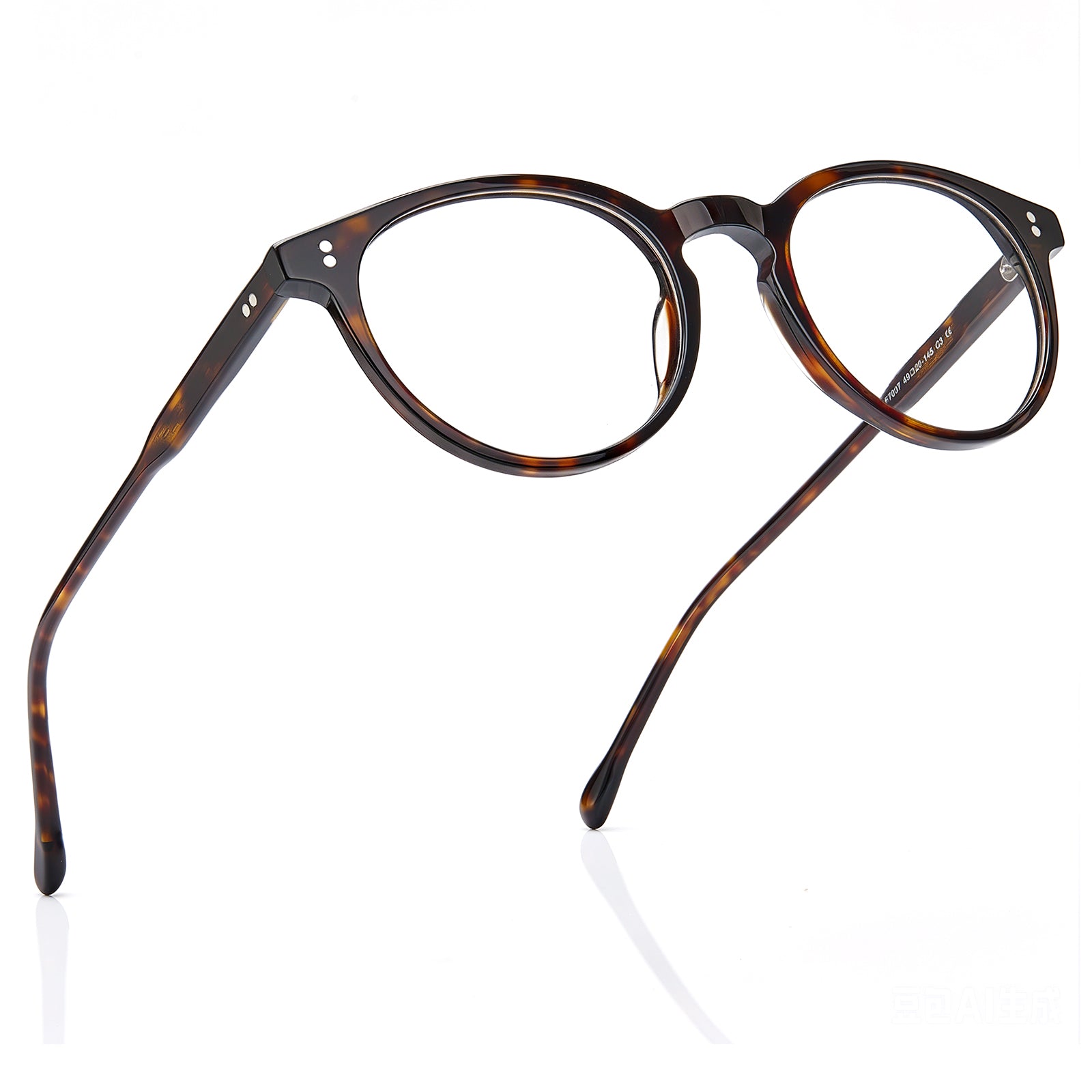 CARFIA Finco FC03 – Crystal Clear Acetate Eyeglasses Italian-Inspired tortoise glassees fly