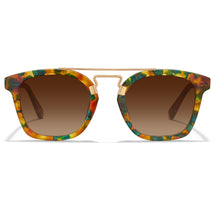 CARFIA Retro Polarized Sunglasses Womens UV400 Protection Double Metal Bridge-FRONT