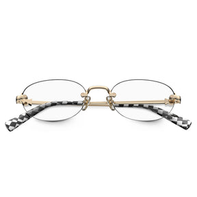 Eyeglasses with gold frame Carfia-Bonterey-FC01-prescription-Eyeglasses-for-Women-fold-View