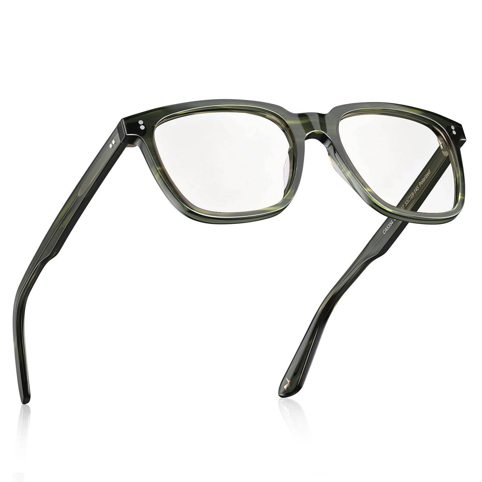 Carfia Kenosha-FL07 Green Acetate Eyeglasses, Detail View