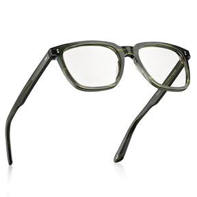 Carfia Kenosha-FL07 Green Acetate Eyeglasses, Detail View
