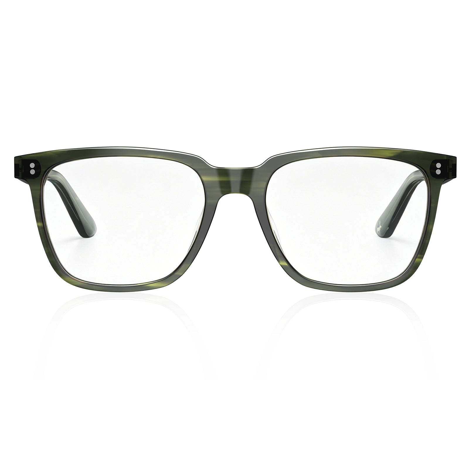 Carfia Kenosha-FL07 Green Acetate Eyeglasses, Front View