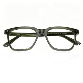 Carfia Kenosha-FL07 Green Acetate Eyeglasses, Three-Quarter View
