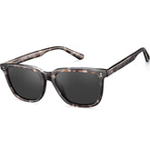 Carfia Kenosha L10 Grey Tortoise Frame Grey Lens Acetate Eyeglasses angle View