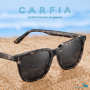 Carfia Kenosha L10 Grey Tortoise Frame Grey Lens Acetate Eyeglasses details View