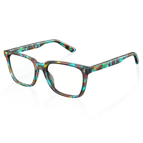 Carfia Kenosha Square Eyeglasses Bold Tortoise Pattern Timeless Style frame angle