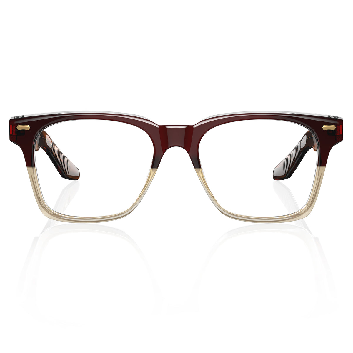 Carfia Men's Large Eyeglasses Italian Design Acetate Frame Blue Light Blocking front