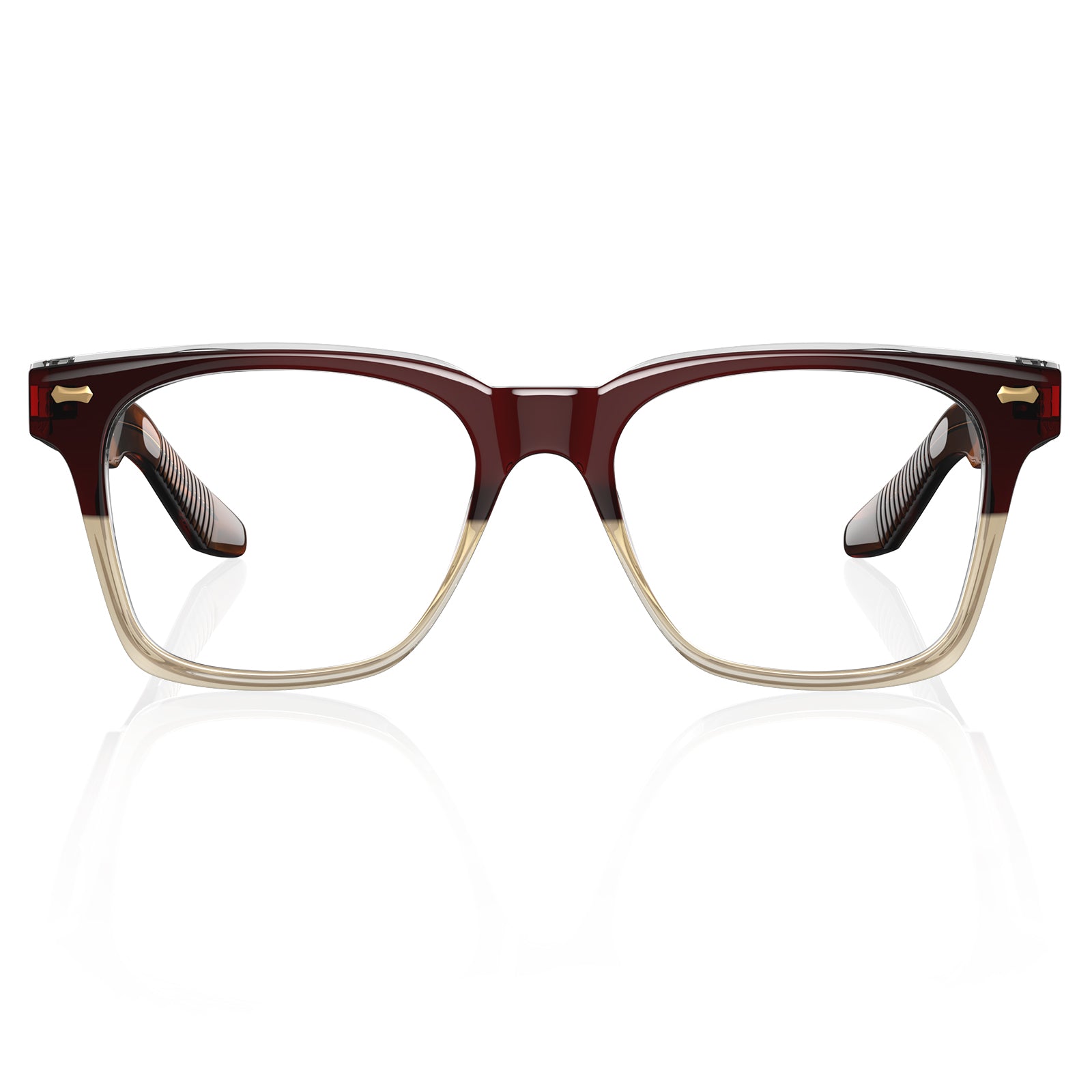 Carfia Men's Large Eyeglasses Italian Design Acetate Frame Blue Light Blocking front