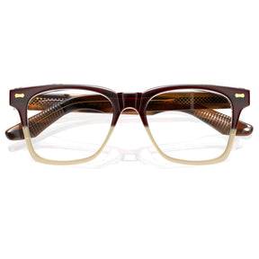 Carfia Men's Large Eyeglasses Italian Design Acetate Frame Blue Light Blocking men flod