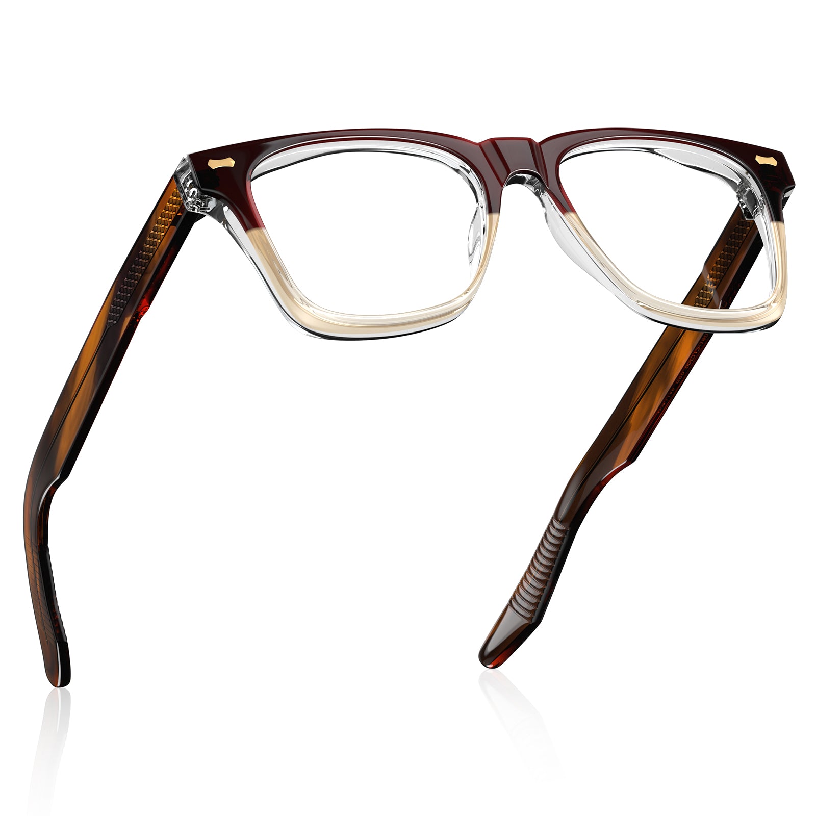 Carfia Men's Large Eyeglasses Italian Design Acetate Frame Blue Light Blocking men fly