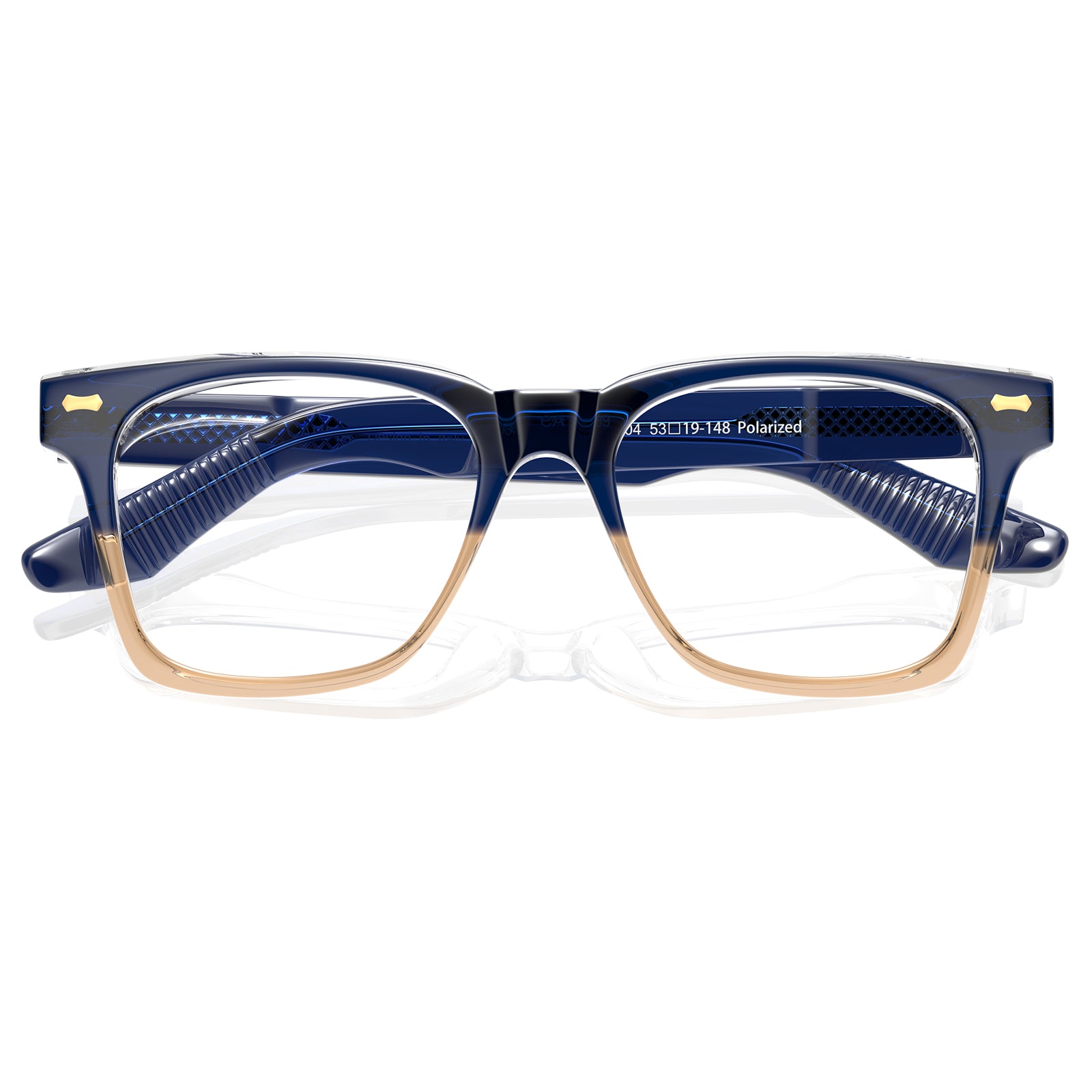 Carfia Men's Large Eyeglasses Italian Design Frame Blue Light Blocking Eyewear flod