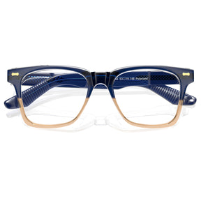Carfia Men's Large Eyeglasses Italian Design Frame Blue Light Blocking Eyewear flod