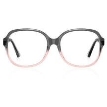 Carfia Oversized Grey Pink Eyeglasses Women Italian Acetate Square fashion frame front