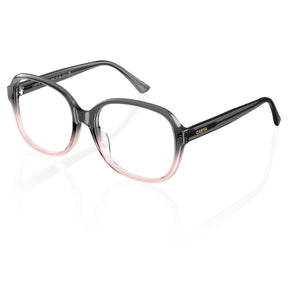 Carfia Oversized Grey Pink Eyeglasses Women Italian Acetate Square fashion frame angle