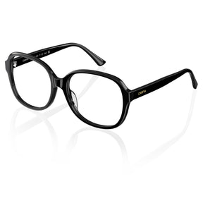 Carfia Oversized Square Black Acetate Eyeglasses for Women Italian designer Optical Frames angle