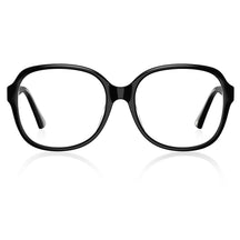 Carfia Oversized Square Black Acetate Eyeglasses for Women Italian designer Optical Frames front