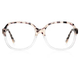 Carfia Oversized Tortoise Women Eyeglasses Italian Acetate Square Frames front