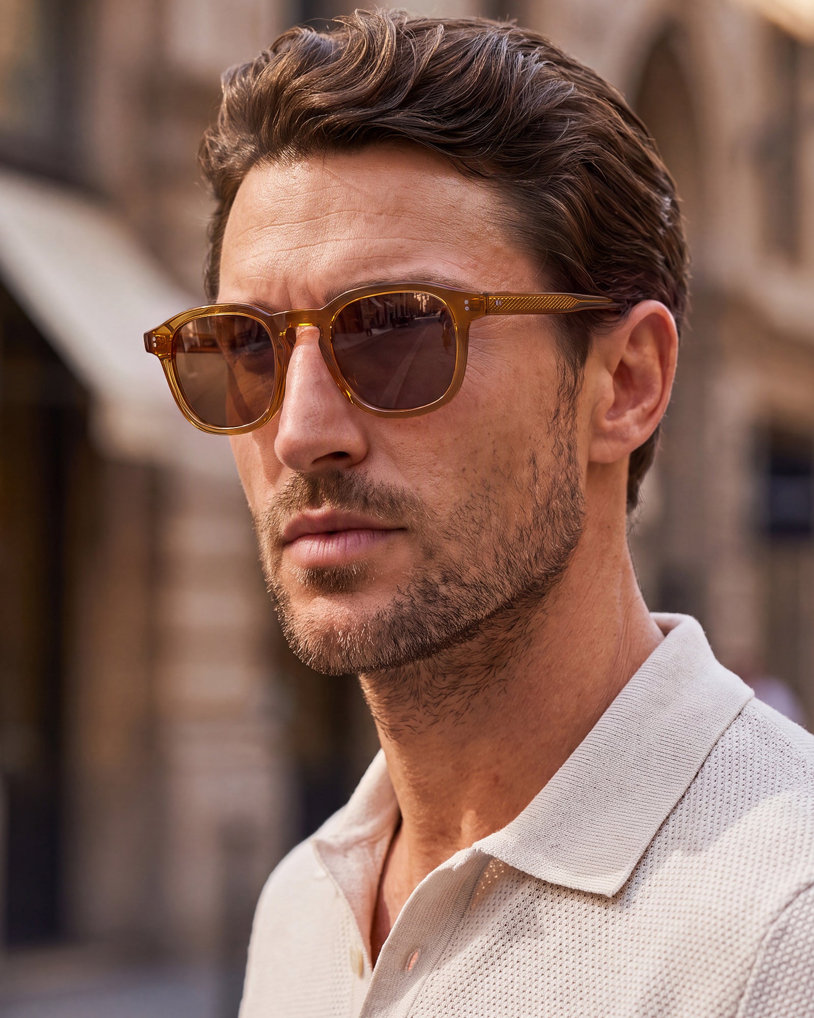 Carfia Prescription Sunglasses CA5401-C05 Imported Italian Acetate Frame men model