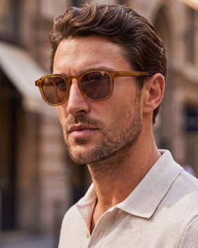 Carfia Prescription Sunglasses CA5401-C05 Imported Italian Acetate Frame men model