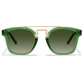 Carfia Retro Square Sunglasses Women Men UV400 Double Bridge Acetate Shades front