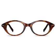 Carfia Tortoise Oval Acetate Eyeglasses  Italian Design Premium Women's Frames front