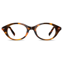 Carfia Tortoiseshell Oval Acetate Eyeglasses  Italian Design Timeless Elegance front