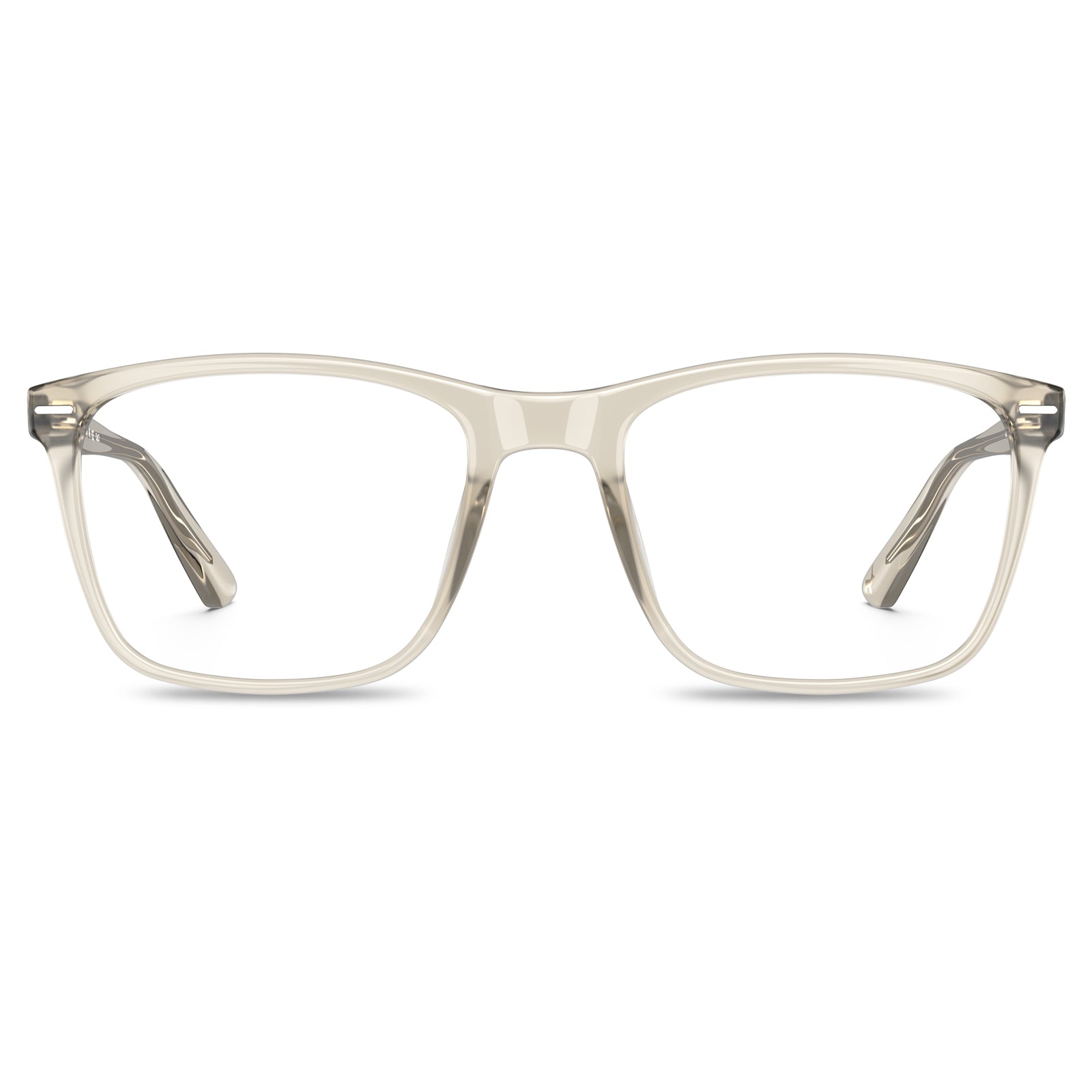 Italian acetate  gold clear prescription-blue light unisex designer eyewear front