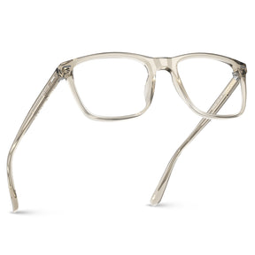 Italian acetate  gold clear prescription-blue light unisex designer eyewear men-fly