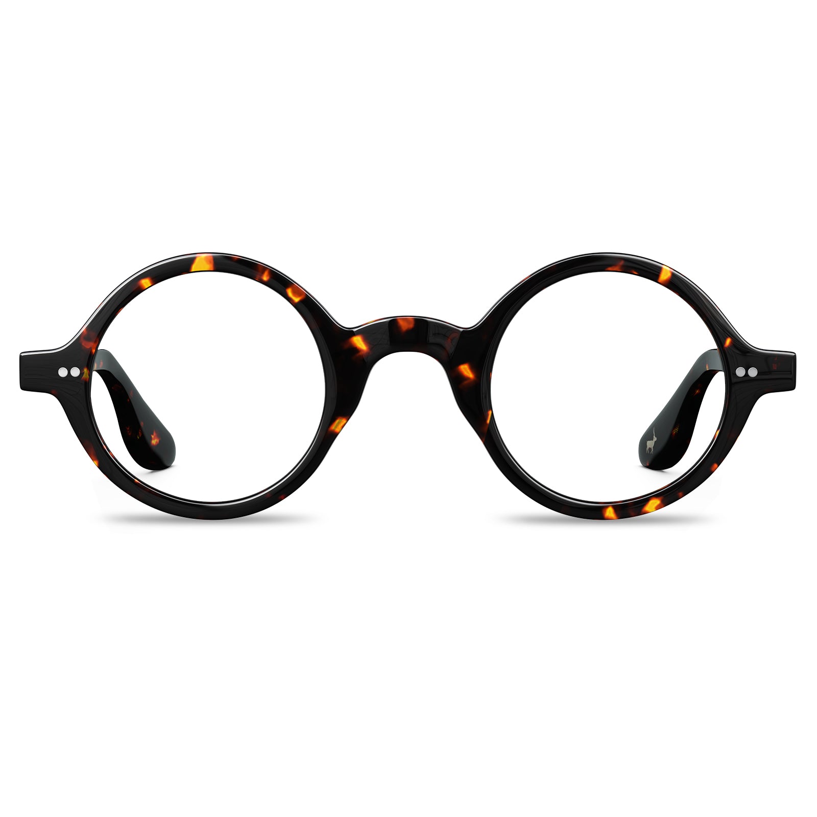 Italian acetate  tortoiseshell prescription,-blue light unisex  round designer eyewear front