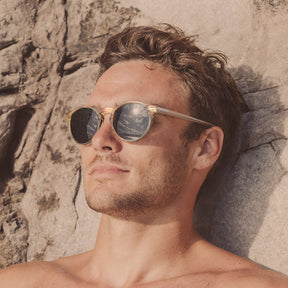 Olivier-Transparent brown frame-green lenses-CA5289