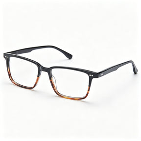  Lightweight Square Eyeglasses | Black Tortoise Acetate Frame |CARFIA eyewear  angle