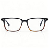  Lightweight Square Eyeglasses | Black Tortoise Acetate Frame |CARFIA eyewear front
