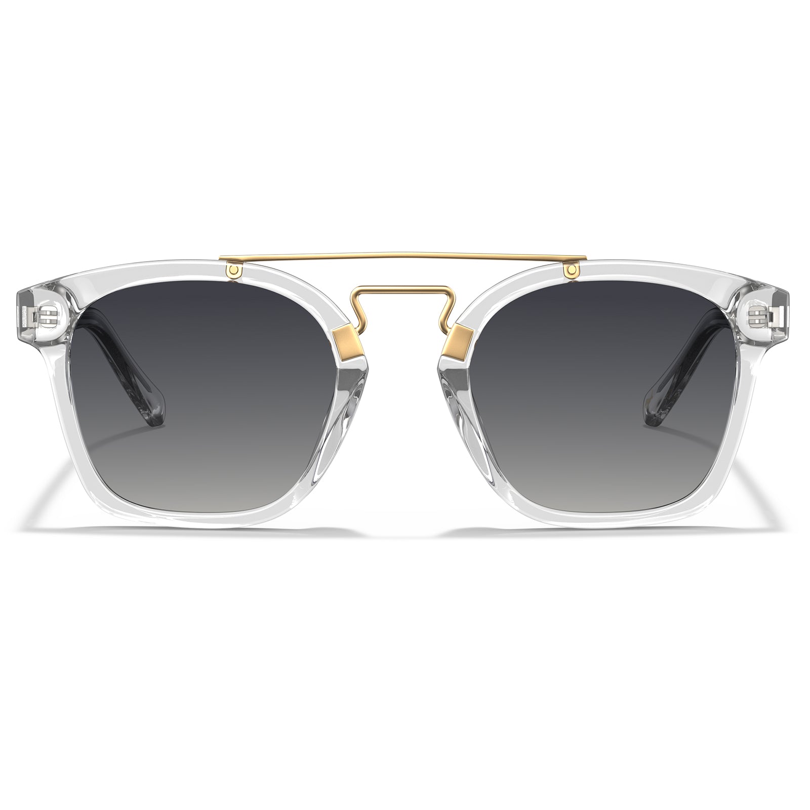 Retro Polarized Sunglasses Womens UV400 Premium Square Acetate Shades Carfia