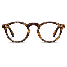 Brown tortoiseshell round eyeglasses Mesa CA2306-FC03 Italian handmade acetate prescription frames front view 48mm lens