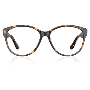 Carfia Barrie-FC02 Tortoise Acetate Cat-Eye Prescription Eyeglasses for Women, front View