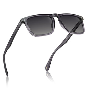 Carfia Shelton-C20 men grey acetate prescription sunglasses, side view	