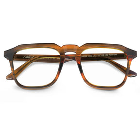 Carfia Albany CA5352-FC02 Brown Acetate Square Prescription Glasses Eyeglasses for Unisex, Detail View