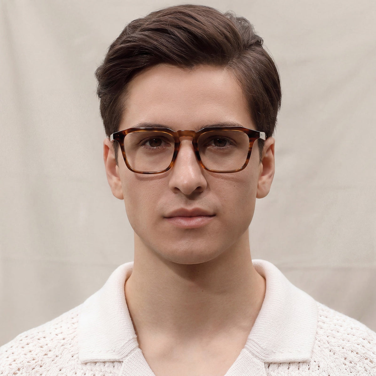 Carfia Albany CA5352-FC02 Brown Acetate Square Prescription Glasses Eyeglasses for Unisex, Lifestyle View