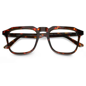 Carfia Albany CA5352-FC05 Tortoise Acetate Square Prescription Glasses Eyeglasses for Unisex, Detail View