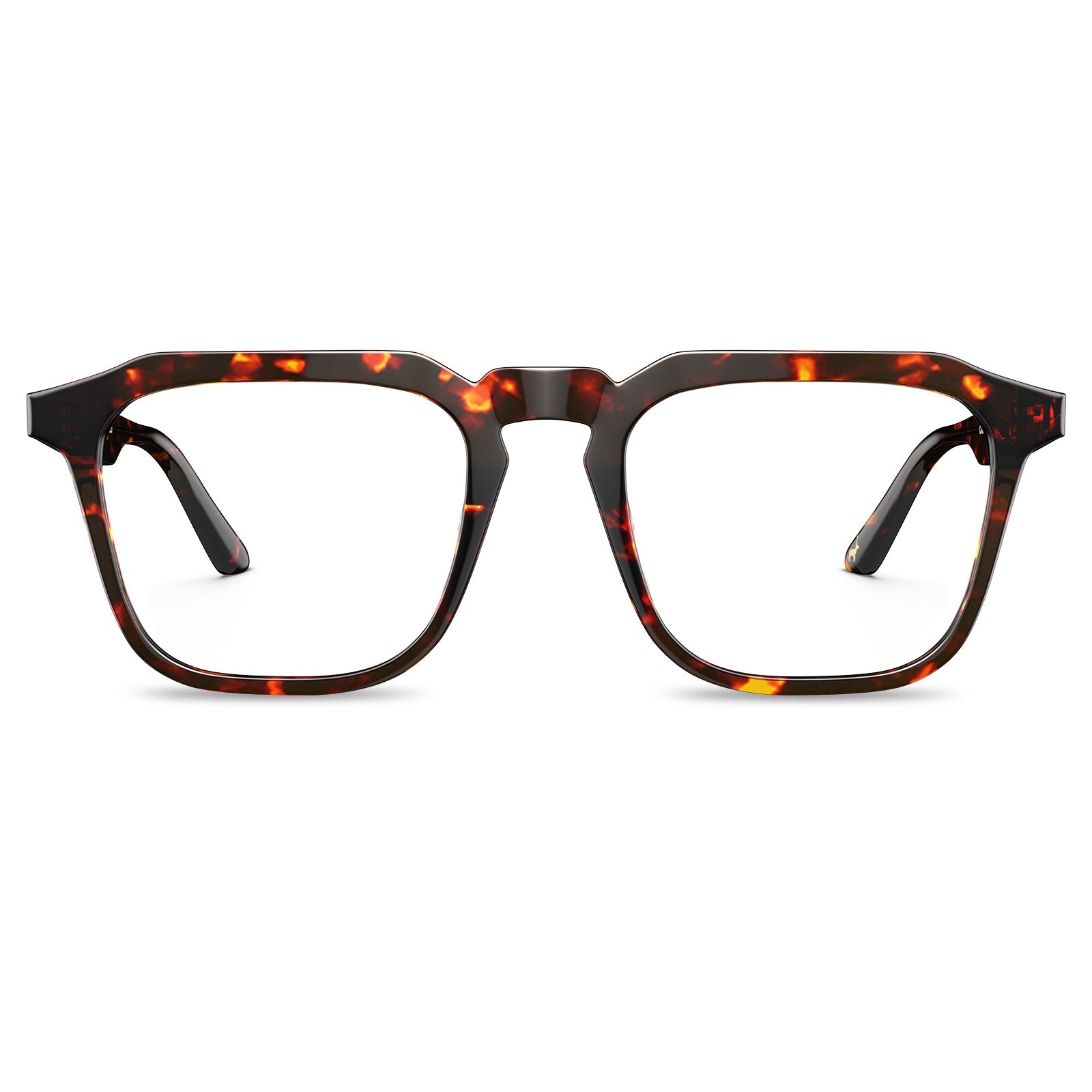 Carfia Albany CA5352-FC05 Tortoise Acetate Square Prescription Glasses Eyeglasses for Unisex, Front View