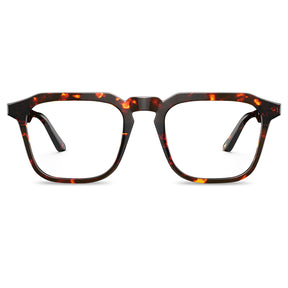 Carfia Albany CA5352-FC05 Tortoise Acetate Square Prescription Glasses Eyeglasses for Unisex, Front View